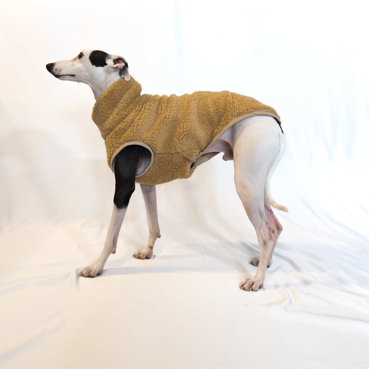 Italian Greyhound | Sherpa Vest - Khaki Brown